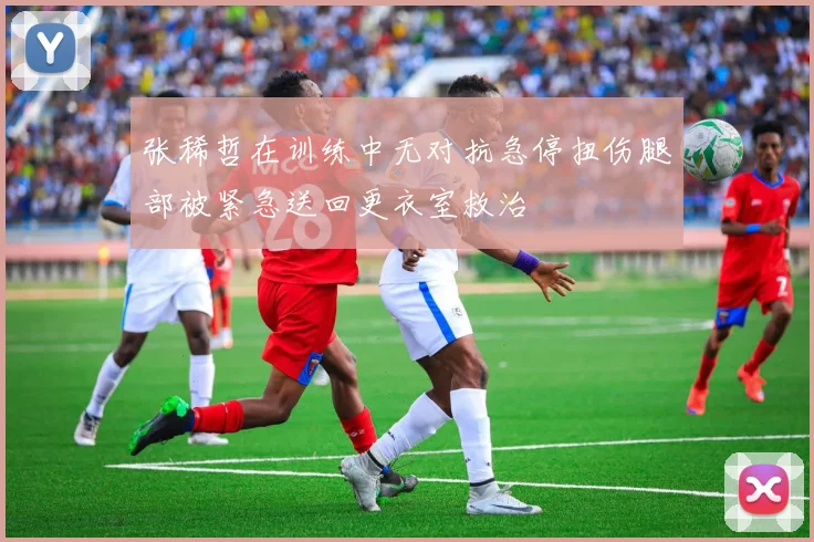 张稀哲在训练中无对抗急停扭伤腿部被紧急送回更衣室救治